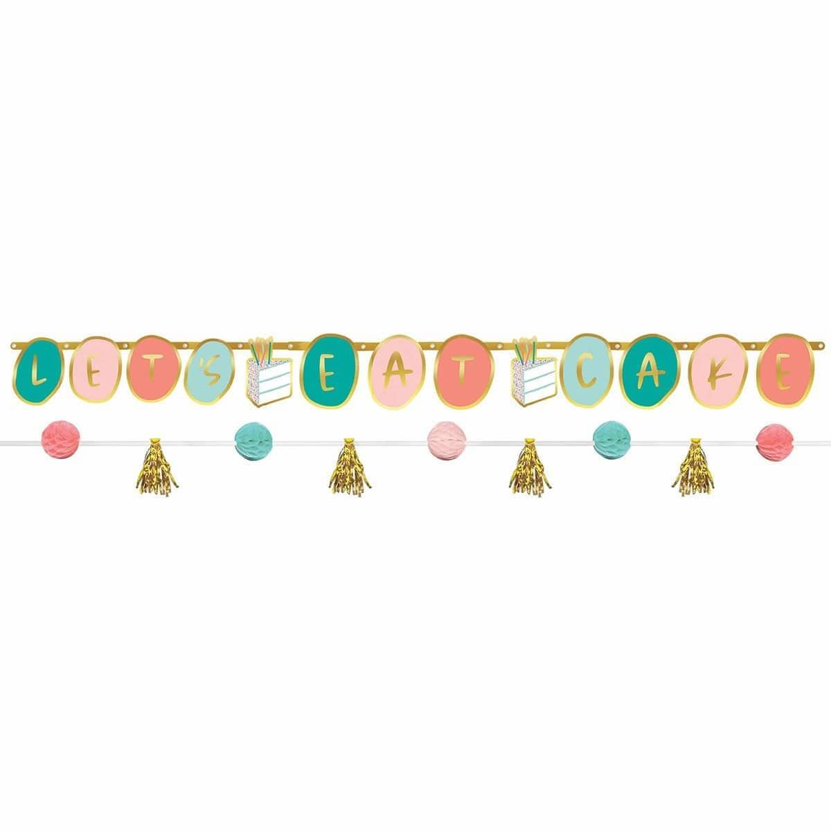 Buy General Birthday Happy Cake Day Banner, 2 Count sold at Party Expert