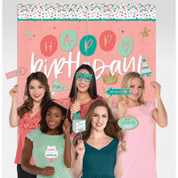 Buy General Birthday Happy Cake Day Scene Setter With photo Props sold at Party Expert