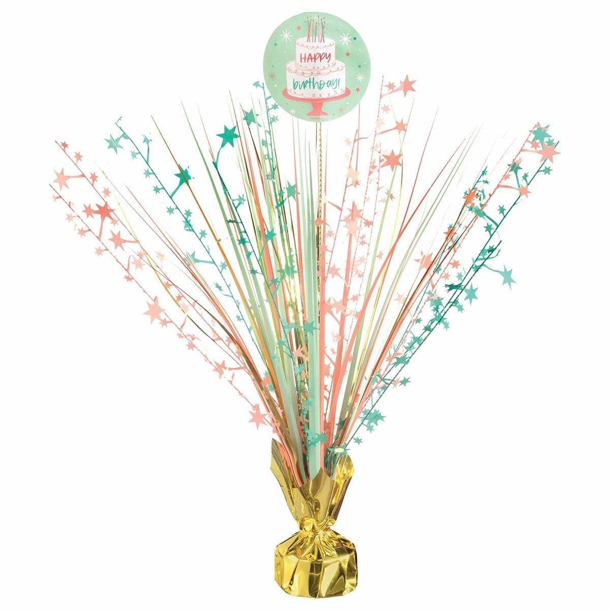 Buy General Birthday Happy Cake Day Spray Centerpiece sold at Party Expert