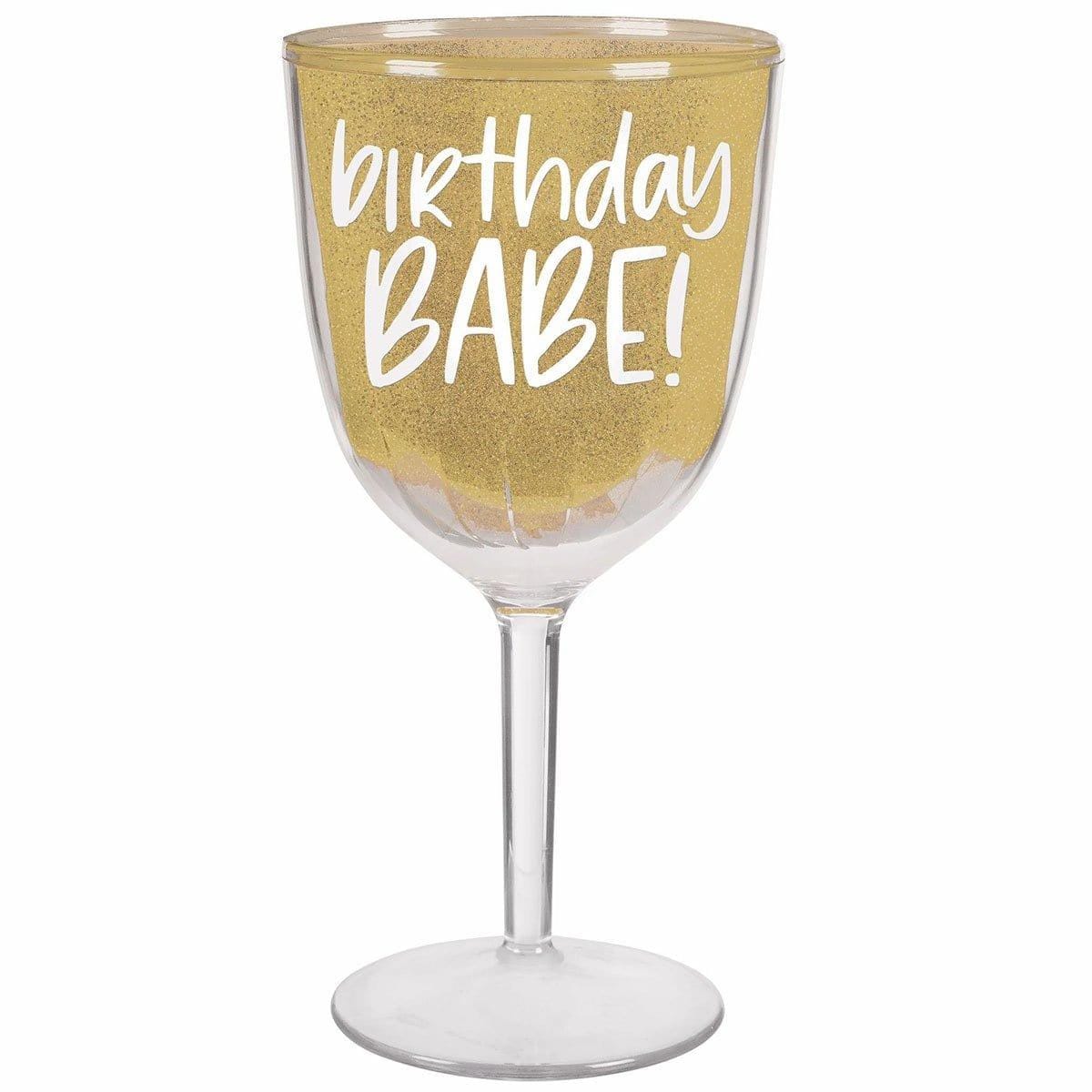 Buy General Birthday Happy Cake Day Wine Goblet sold at Party Expert