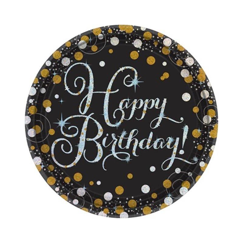Buy General Birthday Sparkling Celeb. - Plates 7 In. 8/pkg sold at Party Expert