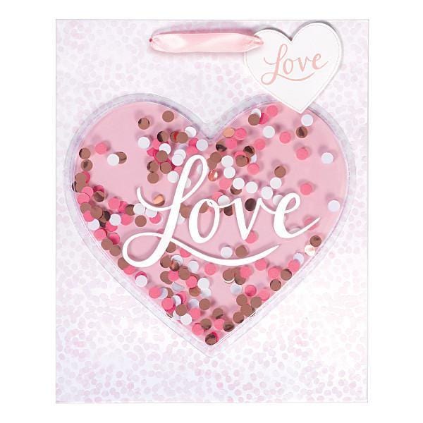Buy Gift Wrap & Bags Gift Bag - Love With Confetti - Large sold at Party Expert