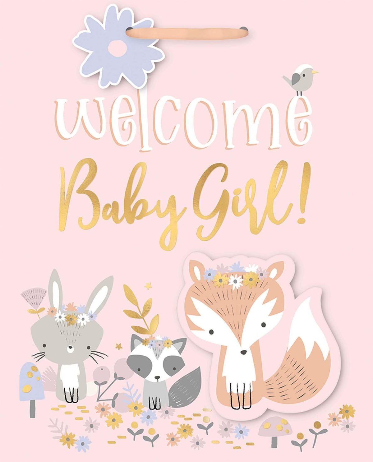 Buy Gift Wrap & Bags Gift Bag - Welcome Baby Girl - Large sold at Party Expert