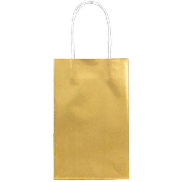 Buy Gift Wrap & Bags Paper Cub Bags - Gold 10/pkg sold at Party Expert