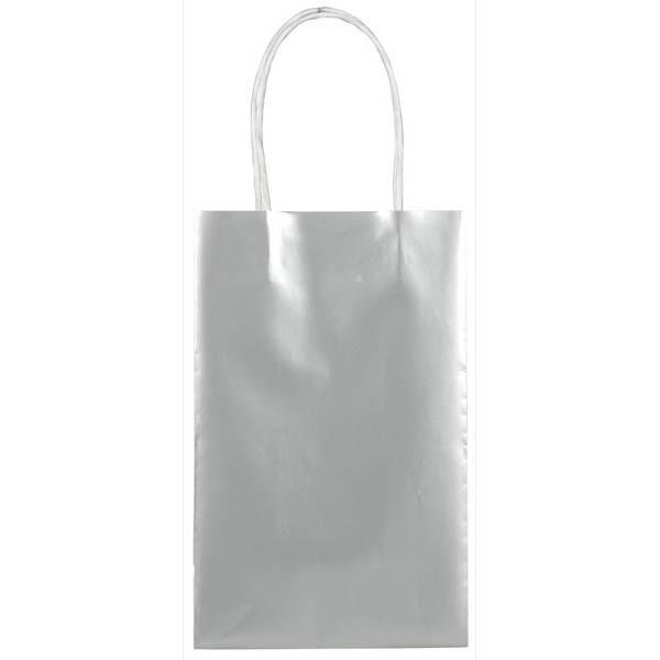 Buy Gift Wrap & Bags Paper Cub Bags - Silver 10/pkg sold at Party Expert