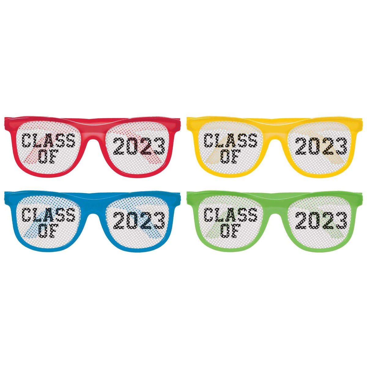 AMSCAN CA Graduation 2023 Graduation Glasses, 8 Count