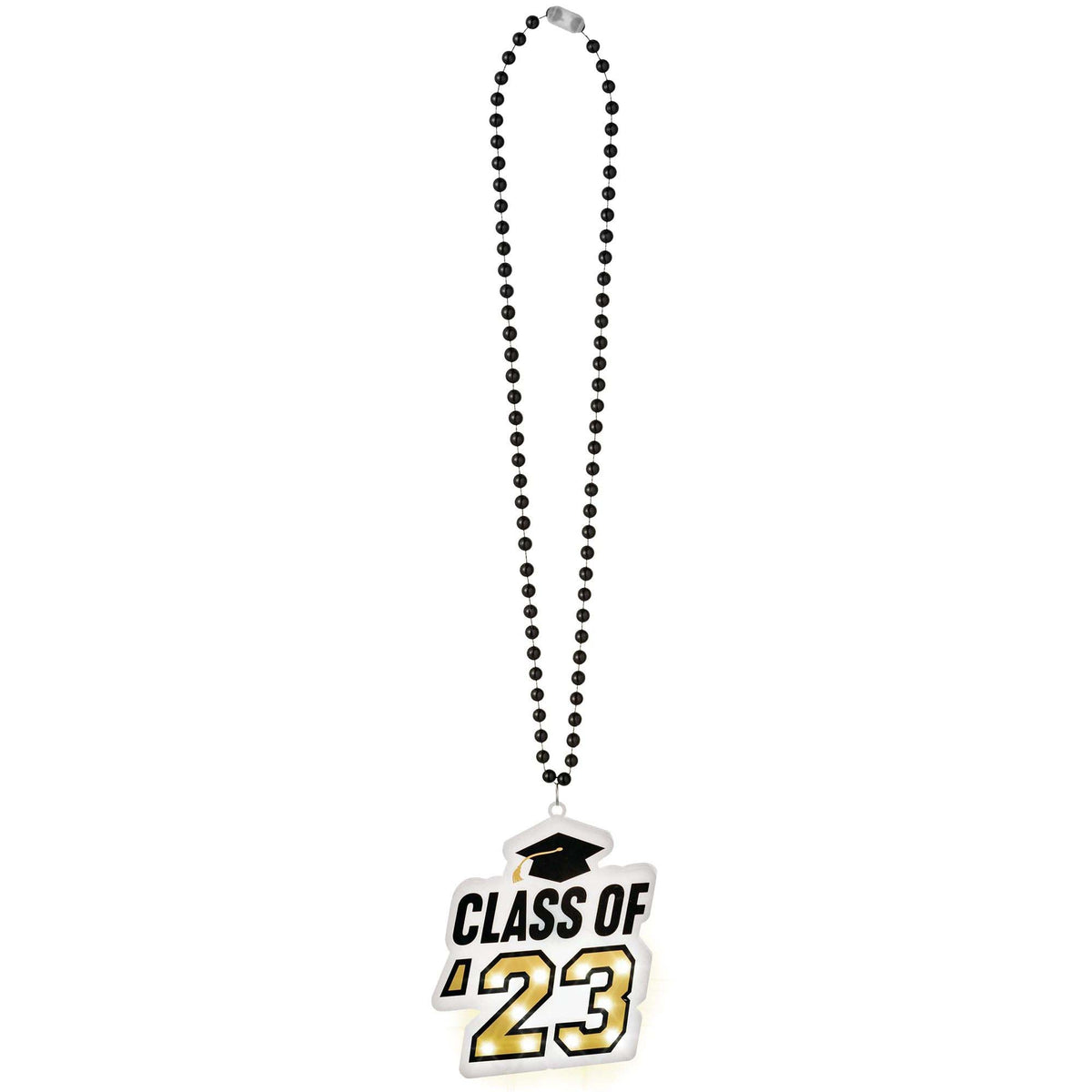 AMSCAN CA Graduation 2023 Graduation Light-Up Necklace, 19 Inches, 1 Count