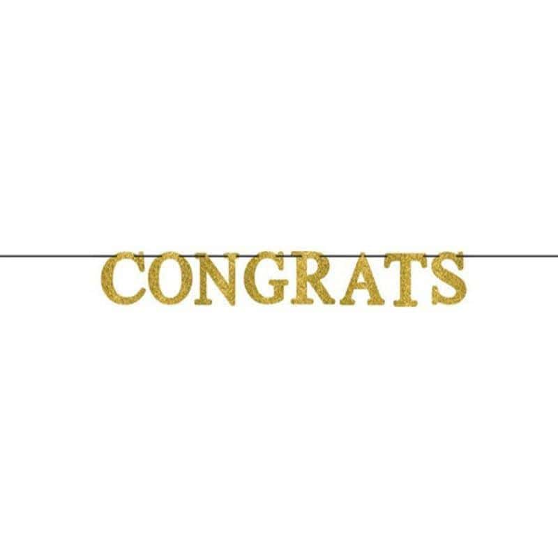 Buy Graduation Congrats Banner sold at Party Expert