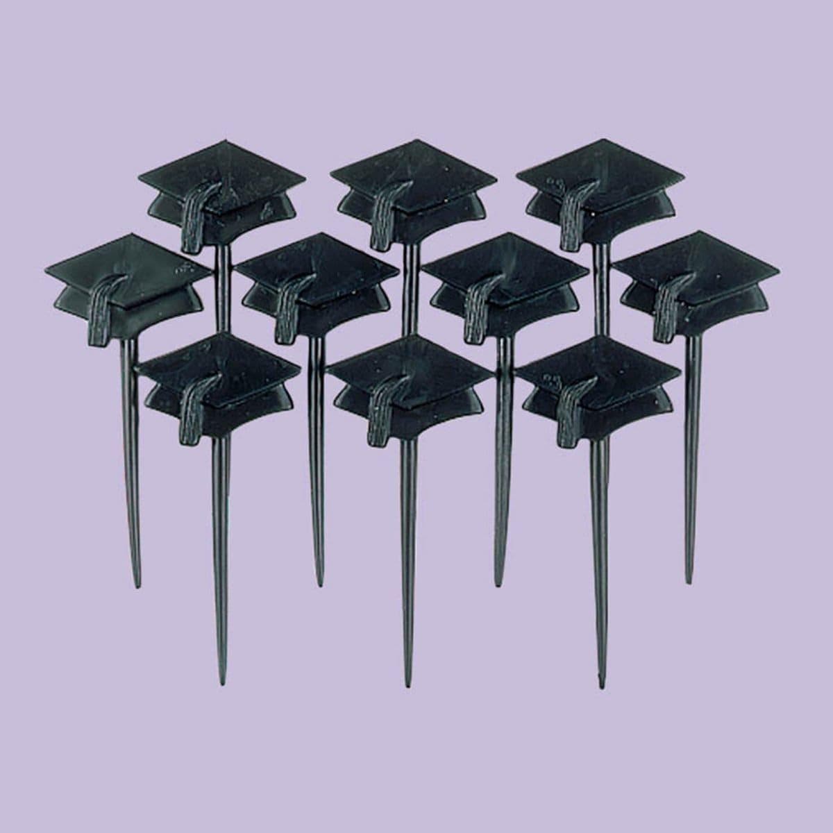 Buy Graduation Grad - Hors-d'oeuvres Picks - Black Graduation Caps 10/pkg. sold at Party Expert