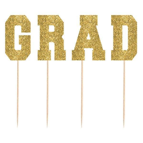 Buy Graduation Grad - Picks Glitter G-r-a-d sold at Party Expert