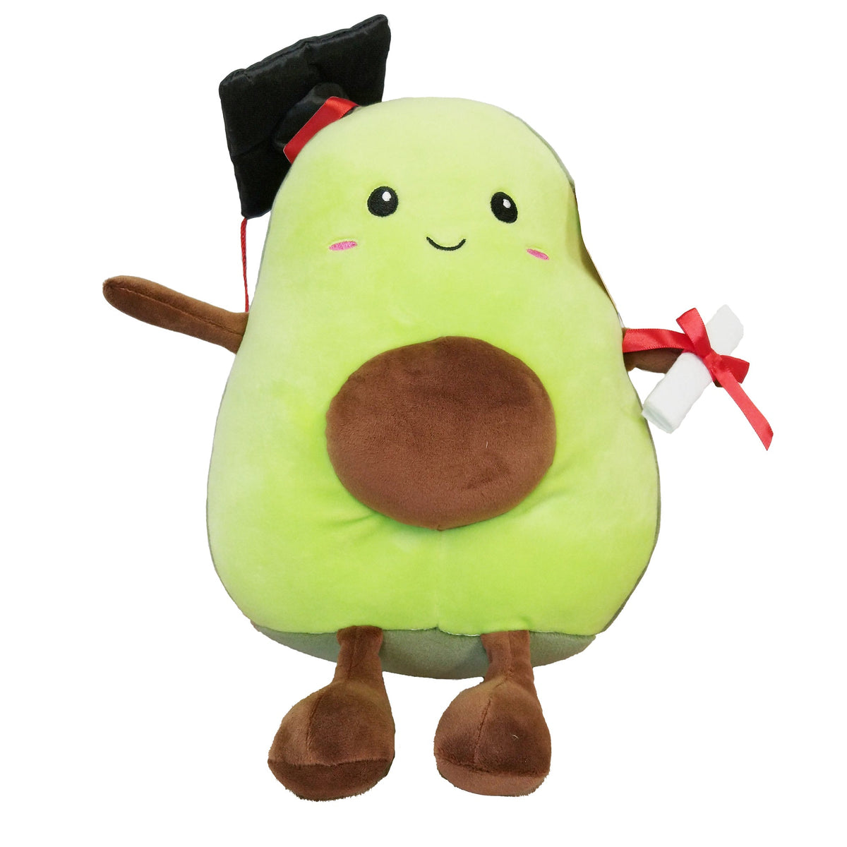 AMSCAN CA Graduation Graduation Avocado Plush, 10 Inches, 1 Count