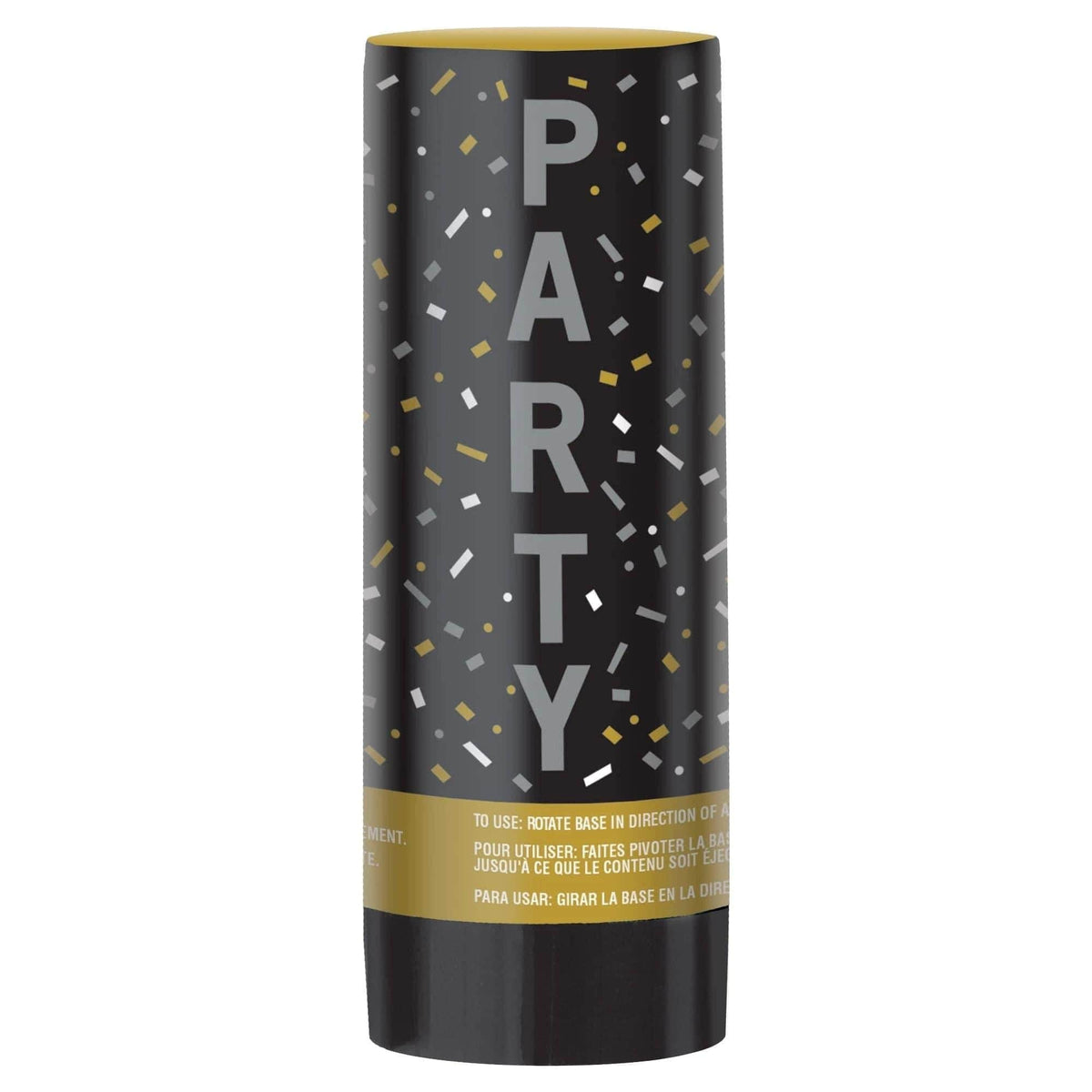 AMSCAN CA Graduation Graduation Confetti Popper, Gold, Silver and White