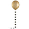 AMSCAN CA Graduation Graduation Gold Balloon with Trail, 24 Inches, 1 Count 192937366530