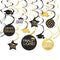 AMSCAN CA Graduation Graduation Spiral Decoration Kit with Cutouts, 30 Count