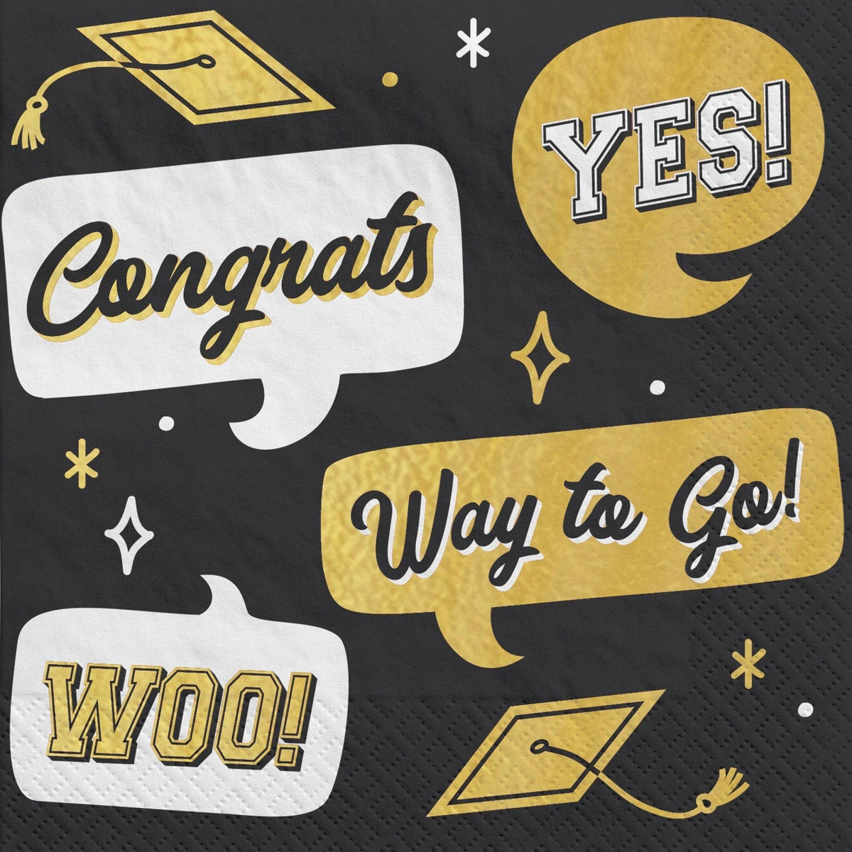 AMSCAN CA Graduation Graduation, The Best Is Yet to Come, Beverage Napkins, 16 Count