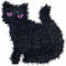 Buy Halloween Black Cat Tinsel Decoration sold at Party Expert