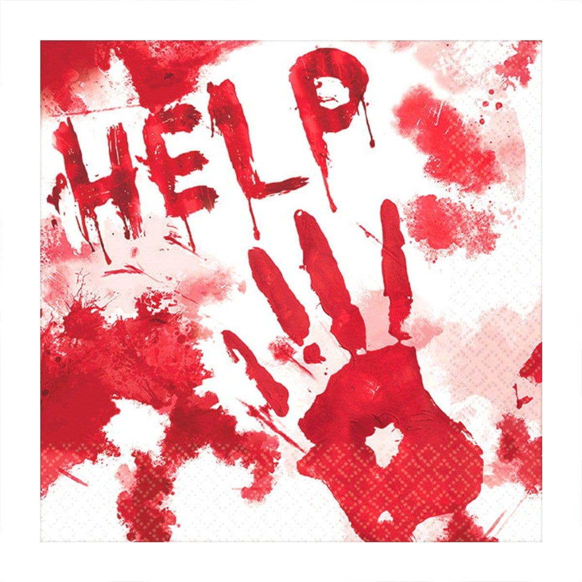 Buy Halloween Bloody Good Time beverage napkins, 36 per package sold at Party Expert