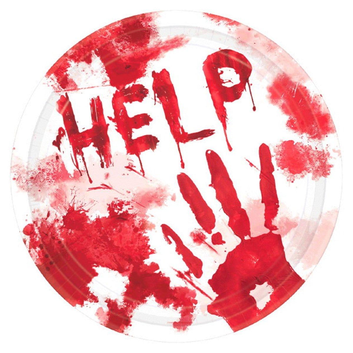 Buy Halloween Bloody Good Time paper plates 10.5 inches, 18 per package sold at Party Expert