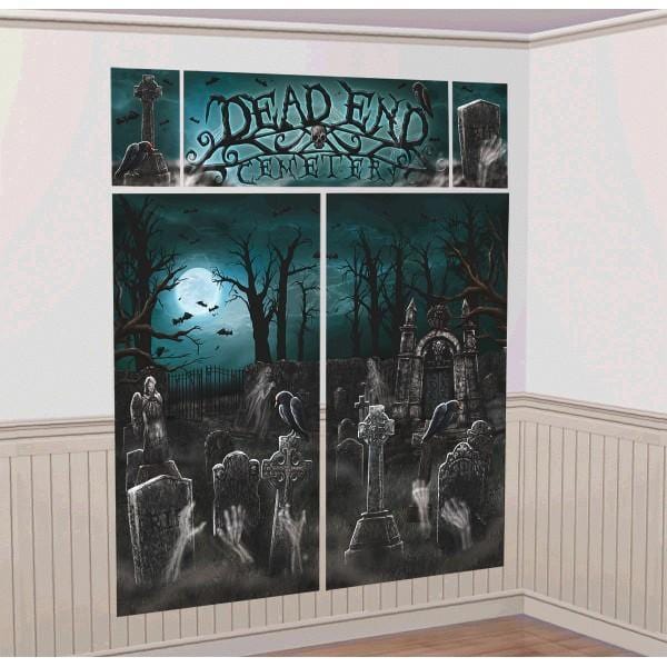 Buy Halloween Cemetery scene setter sold at Party Expert