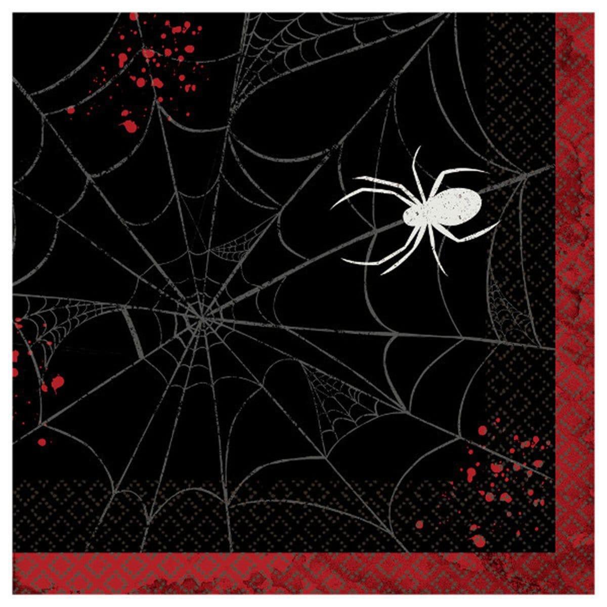 Buy Halloween Dark Manor lunch napkins, 16 per package sold at Party Expert