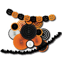 Buy Halloween Pumpkin Fan & Banner Kit sold at Party Expert