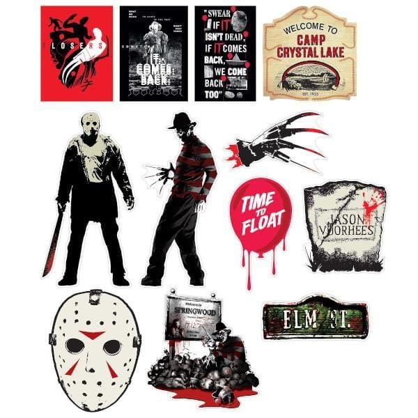 Buy Halloween Scary Halloween cutouts, 12 per package. sold at Party Expert