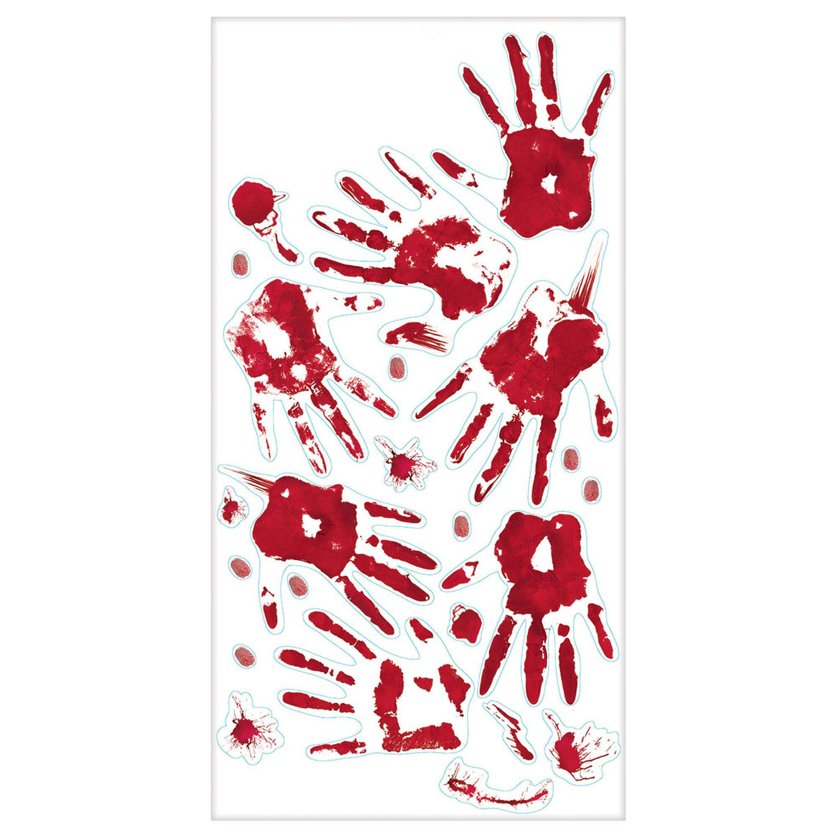 AMSCAN CA Halloween Skeleton hand prints wall decoration 048419181880