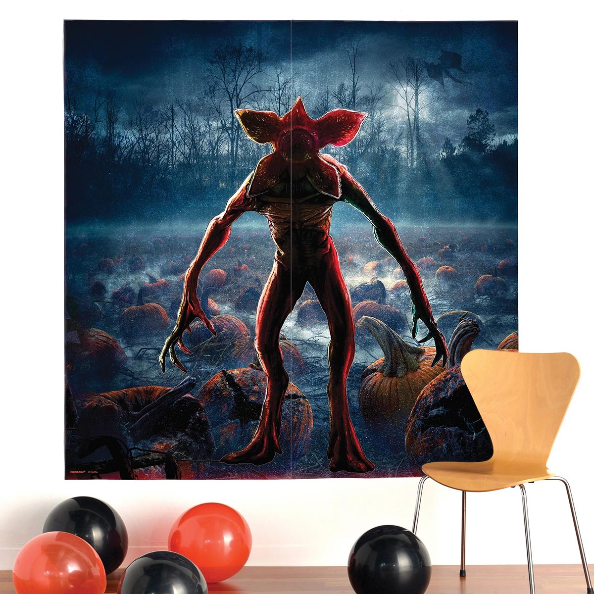 AMSCAN CA Halloween Stranger Things Party Scene Setter, 5.5 x 5.5 Feet 192937338810