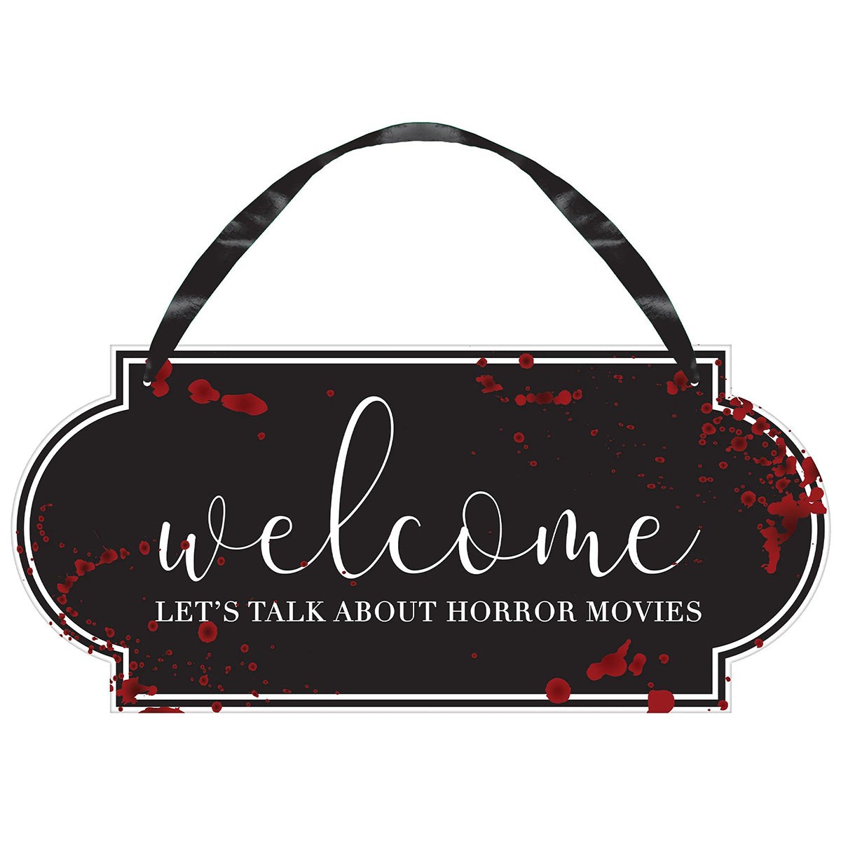 AMSCAN CA Halloween Welcome Hanging Sign 192937338605
