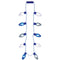 AMSCAN CA Hanukkah Hanukkah Festival of Light Blue and White Light Up Necklace, 35 Inches 192937356340