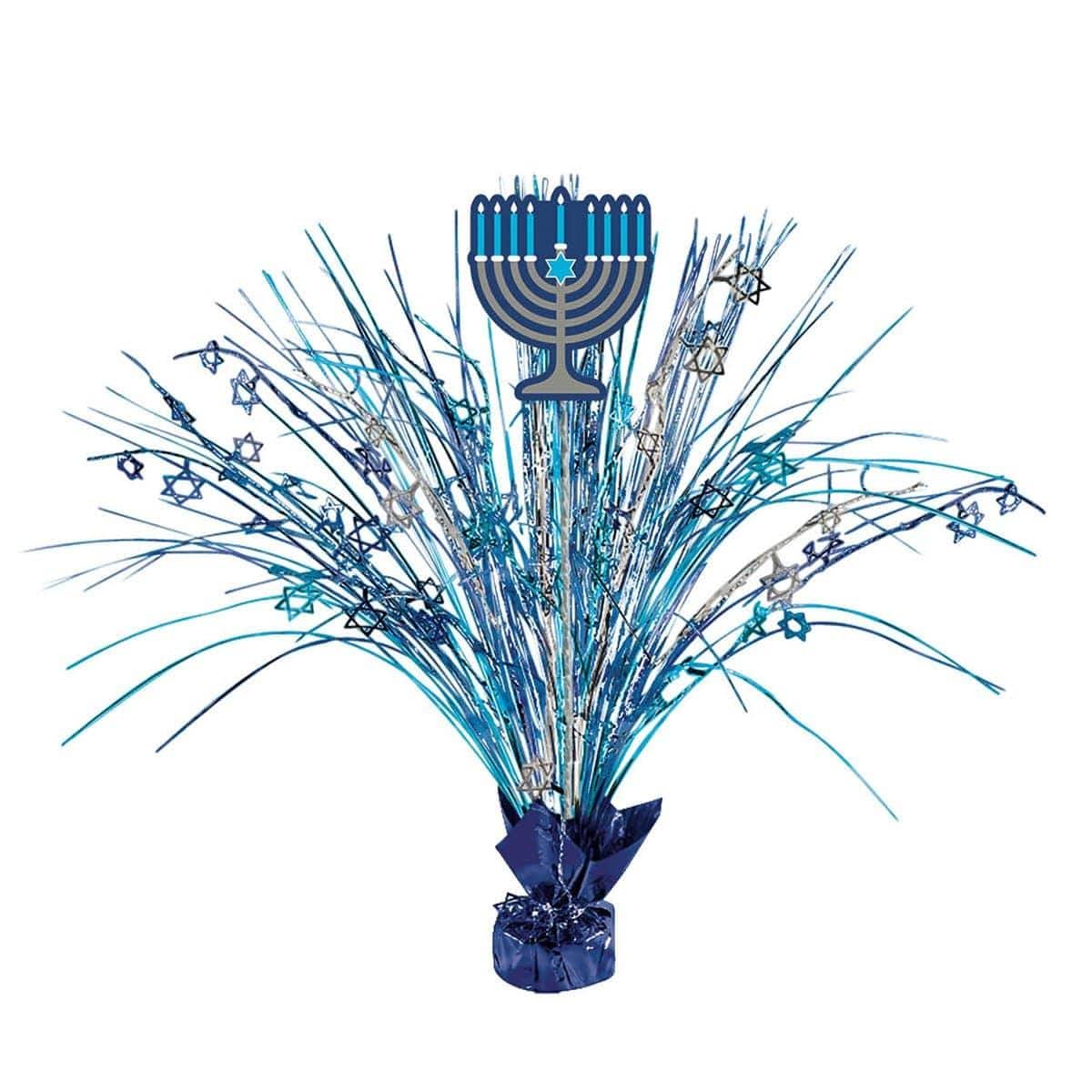 Buy Hanukkah Hanukkah Spray Centerpiece 18 In. sold at Party Expert