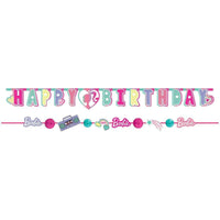 AMSCAN CA Kids Birthday Barbie Banner Kit, 2 Count