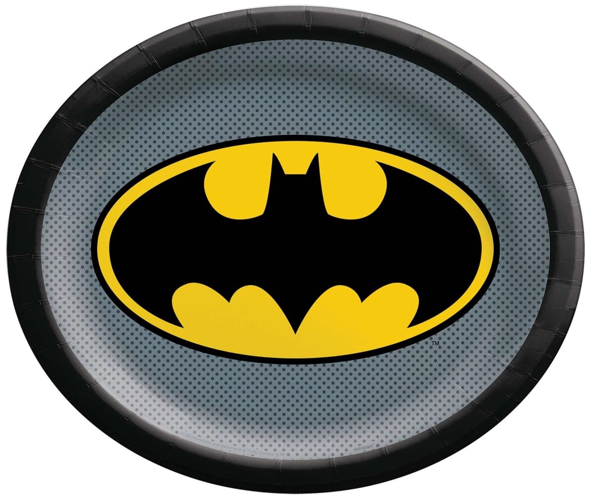 Buy Kids Birthday Batman Dinner plates 12 inches, 8 per package sold at Party Expert