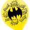 Buy Kids Birthday Batman latex ballons 12 inches, 6 per package sold at Party Expert