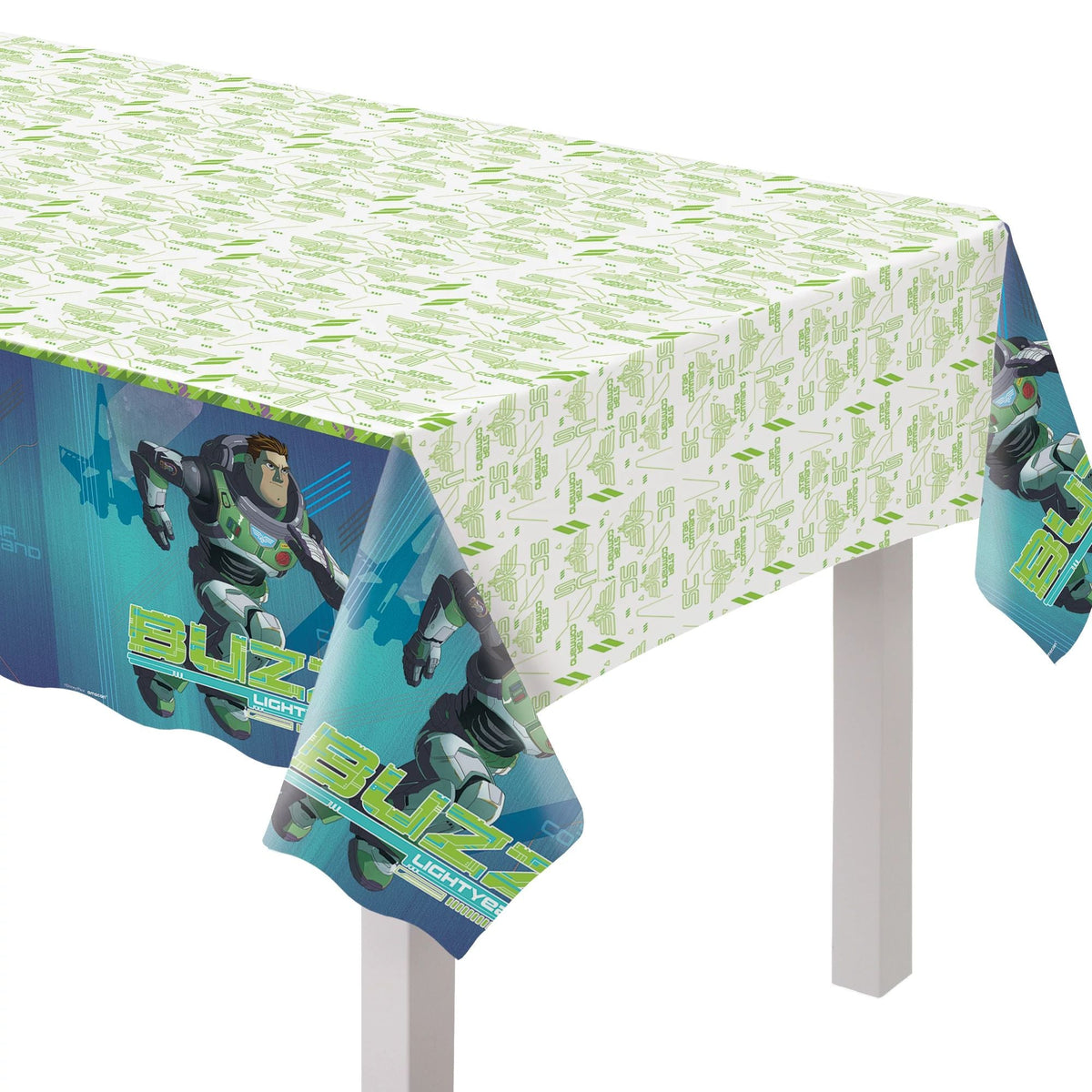 AMSCAN CA Kids Birthday Buzz Lightyear Birthday Rectangular Plastic Table Cover, 54 x 96 Inches 192937343500