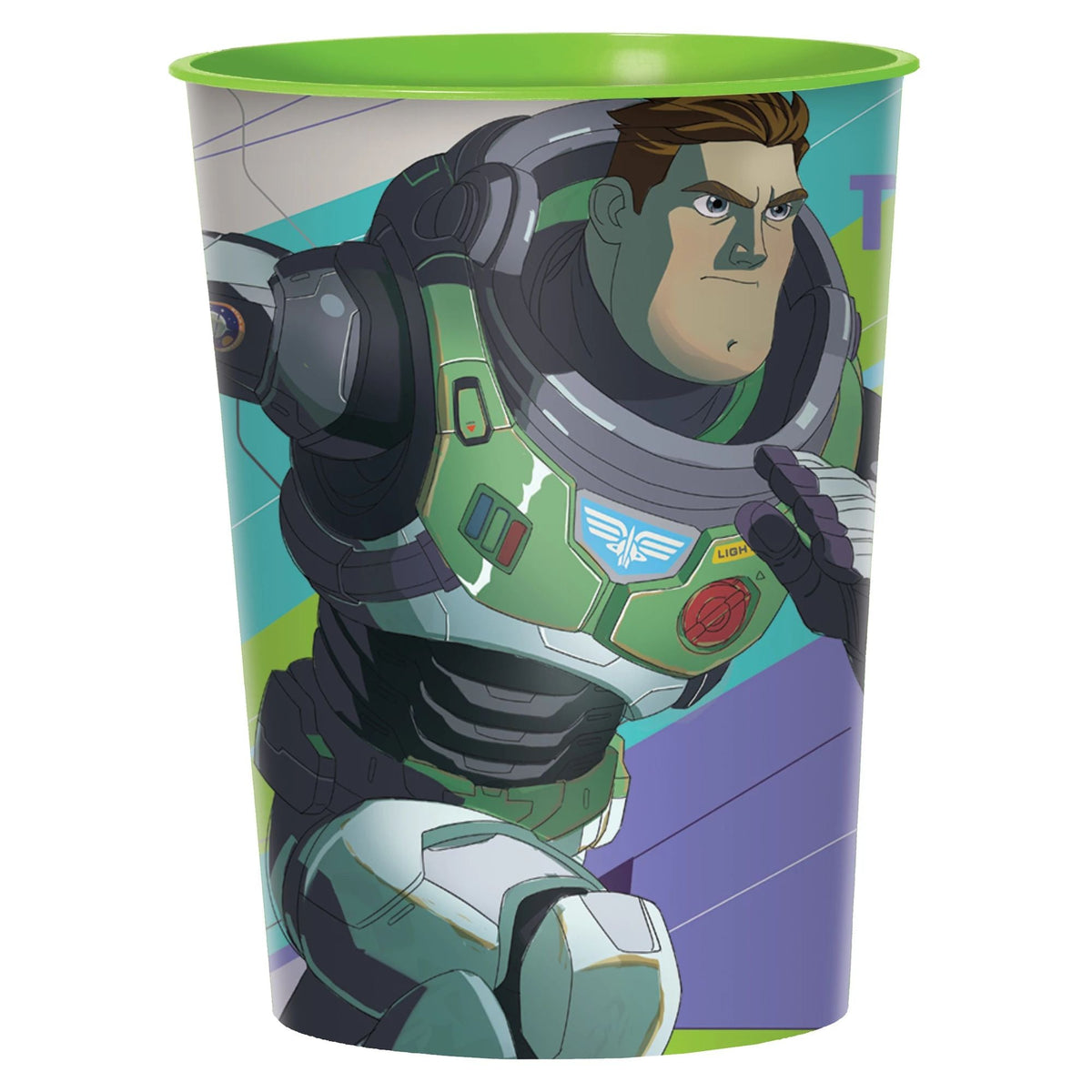 AMSCAN CA Kids Birthday Buzz Lightyear Green Party Favour Cup, 16 oz. 192937343562