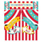 AMSCAN CA Kids Birthday Carnival Scene Setter Decoration Kit, 5 Count 013051764081