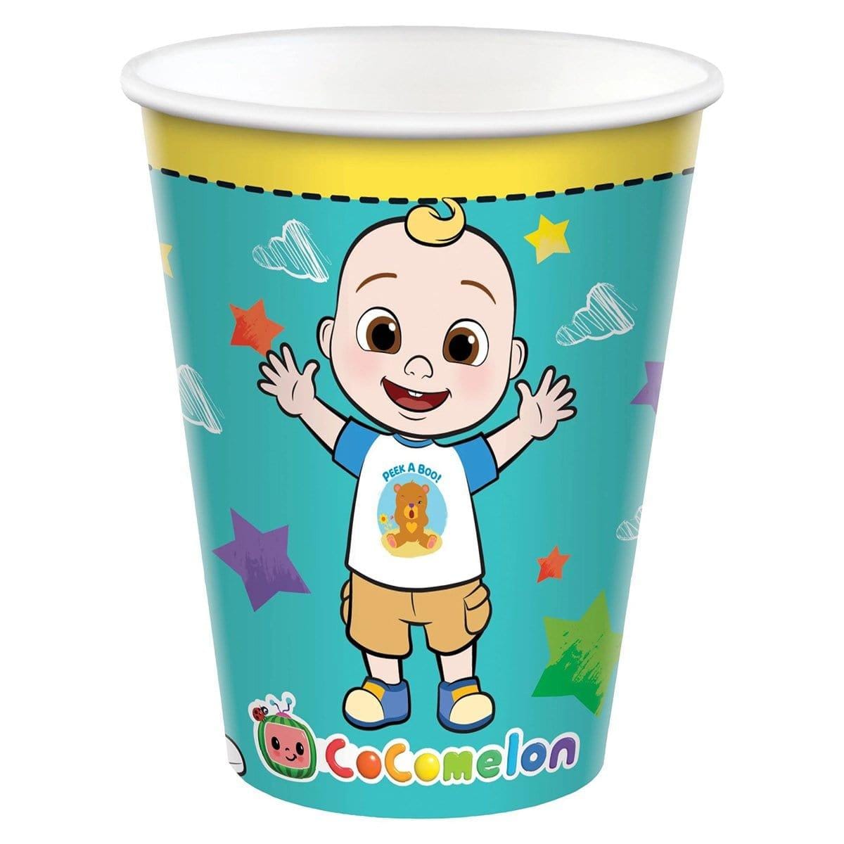 Buy Kids Birthday Cocomelon Cups 9 oz., 8 Count sold at Party Expert