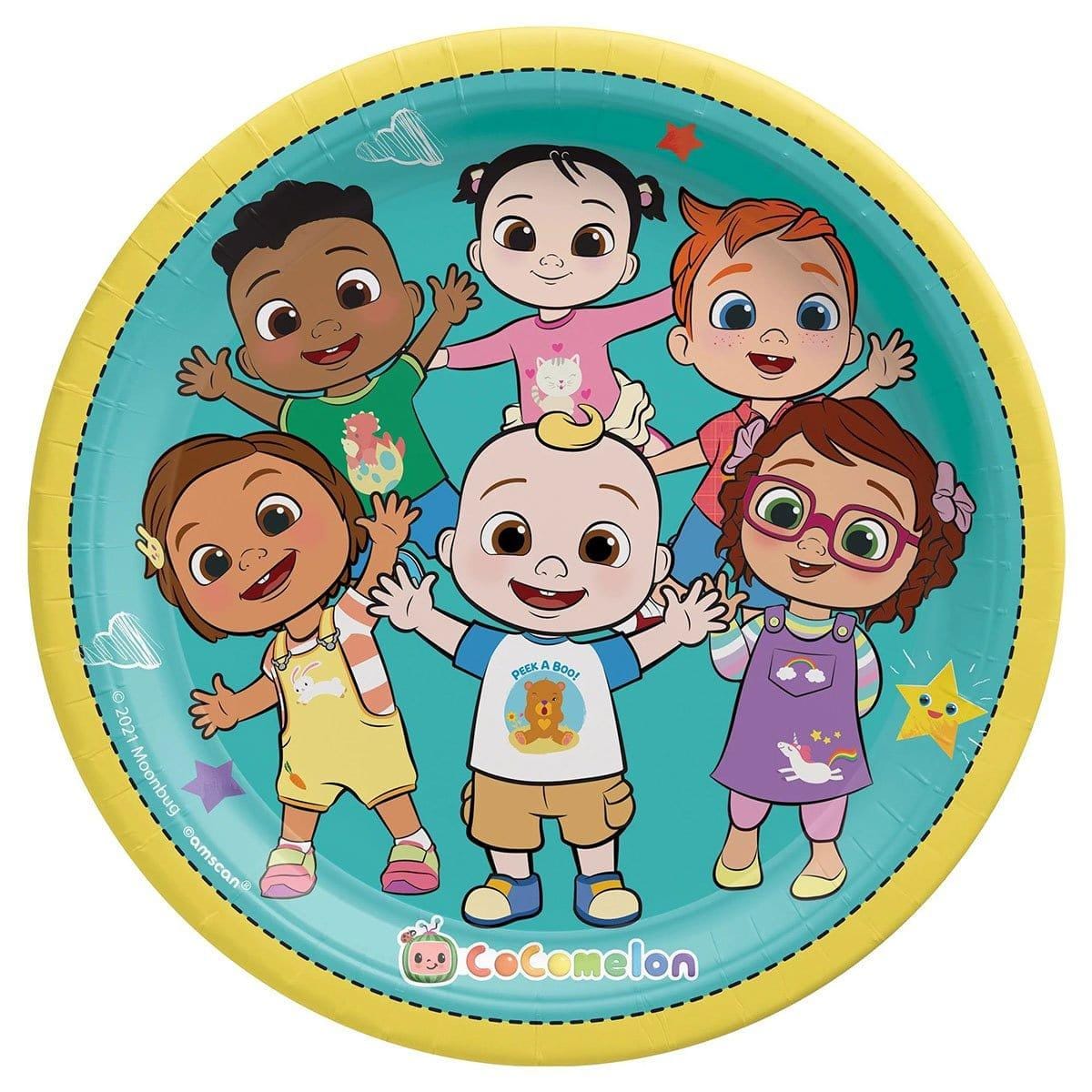 Buy Kids Birthday Cocomelon Dinner Plates 9 Inches, 8 Count sold at Party Expert