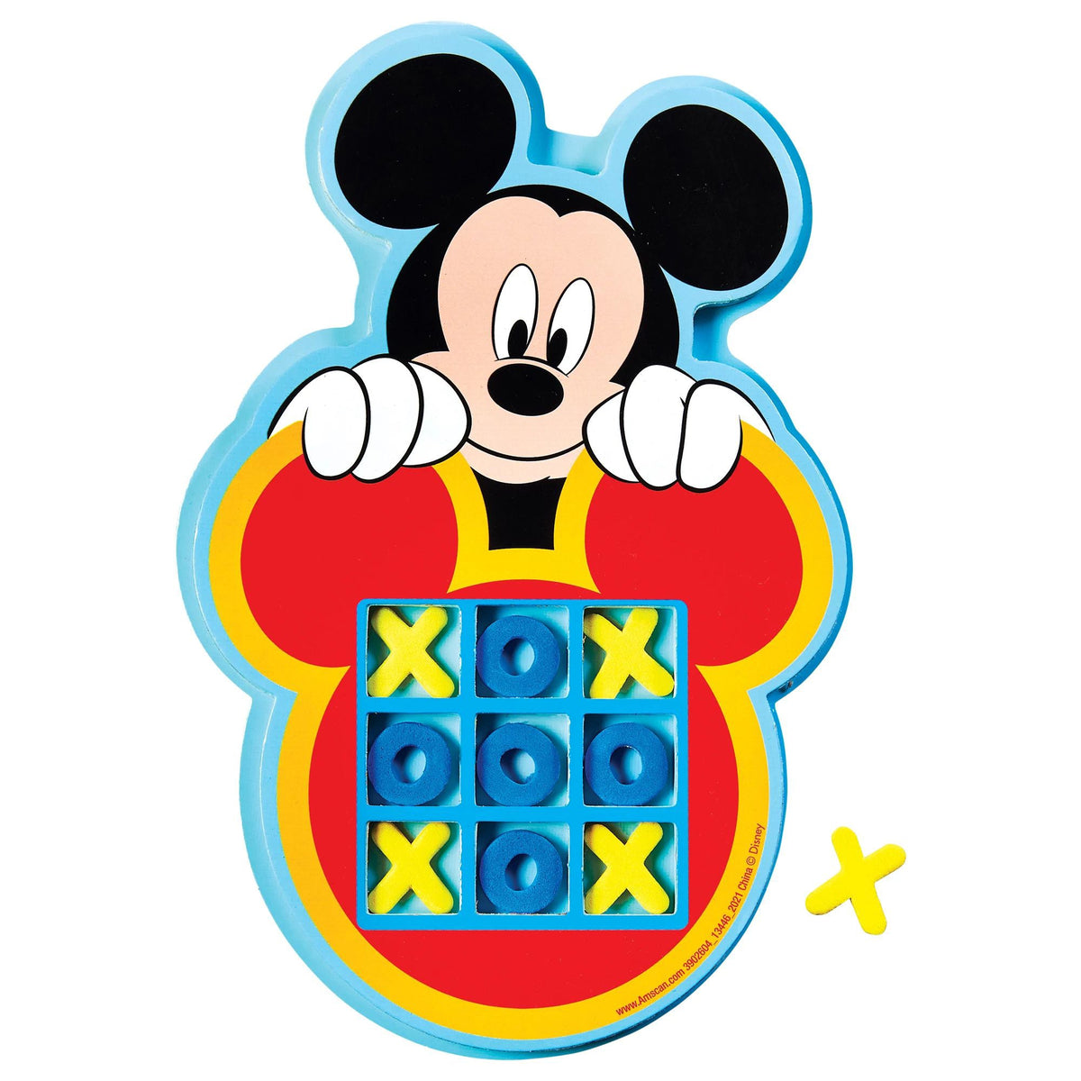 AMSCAN CA Kids Birthday Disney Mickey Mouse Tic-Tac-Toe, 1 Count