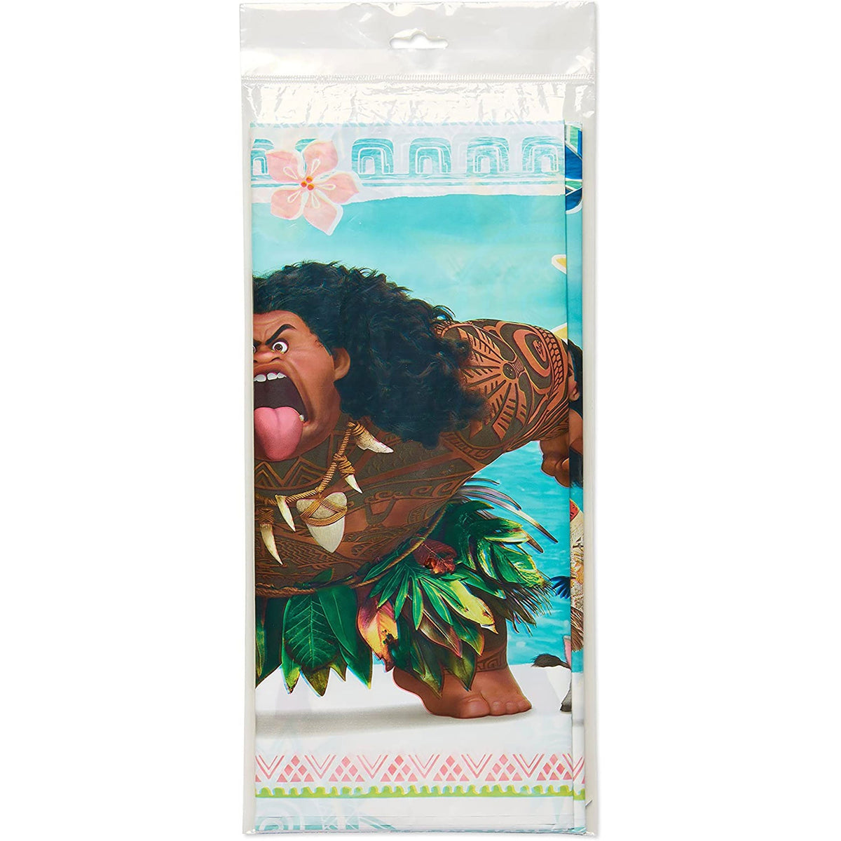 AMSCAN CA Kids Birthday Disney Moana Plastic Tablecover, 54 x 96 Inches, 1 Count