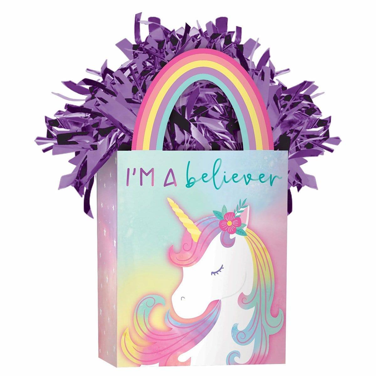 Buy Kids Birthday Enchanted Unicorn Balloon Weight sold at Party Expert
