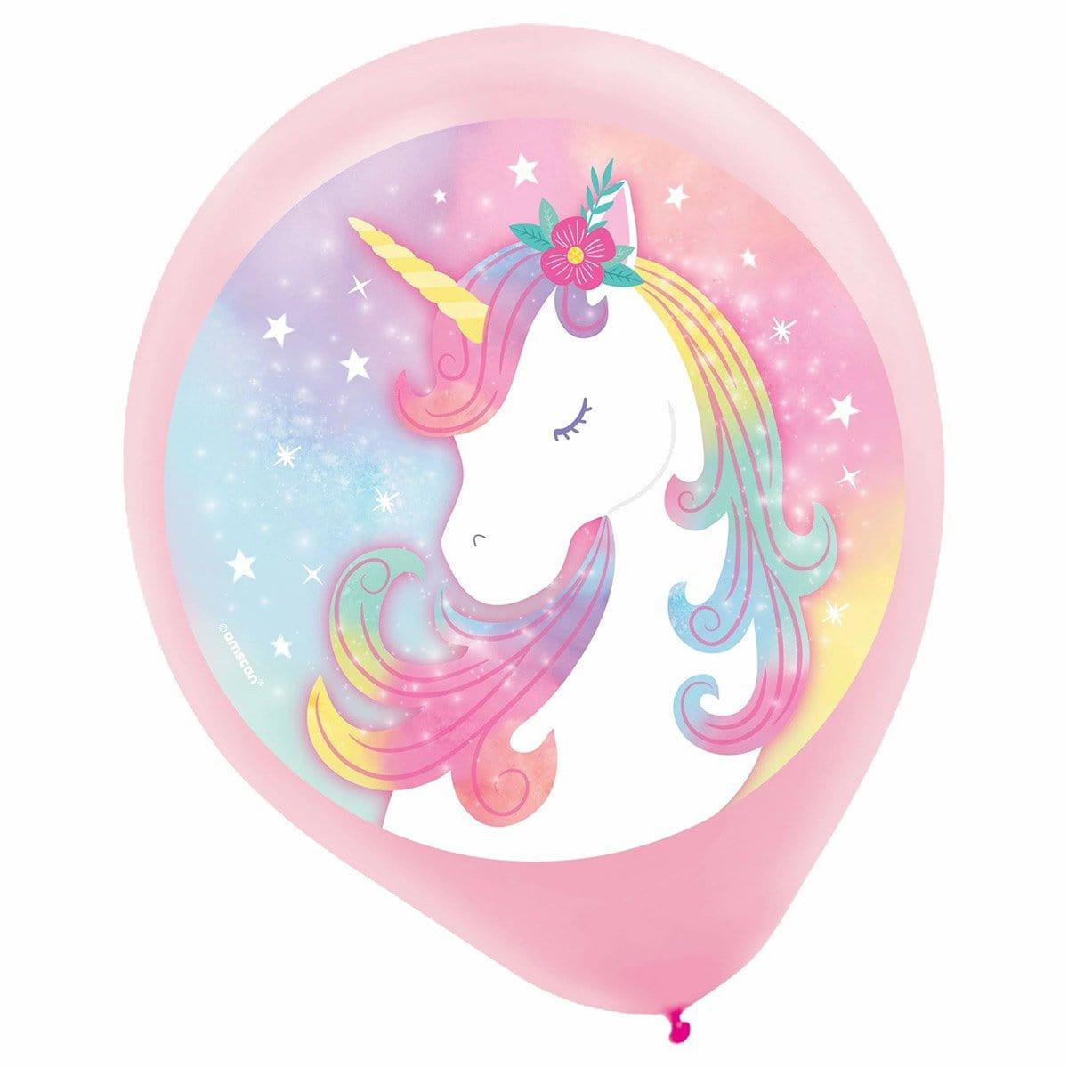 Buy Kids Birthday Enchanted Unicorn Latex Balloon, 5 Count sold at Party Expert