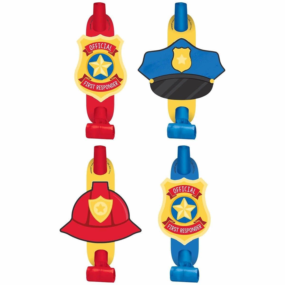 Buy Kids Birthday First Responders Blowouts, 8 Count sold at Party Expert