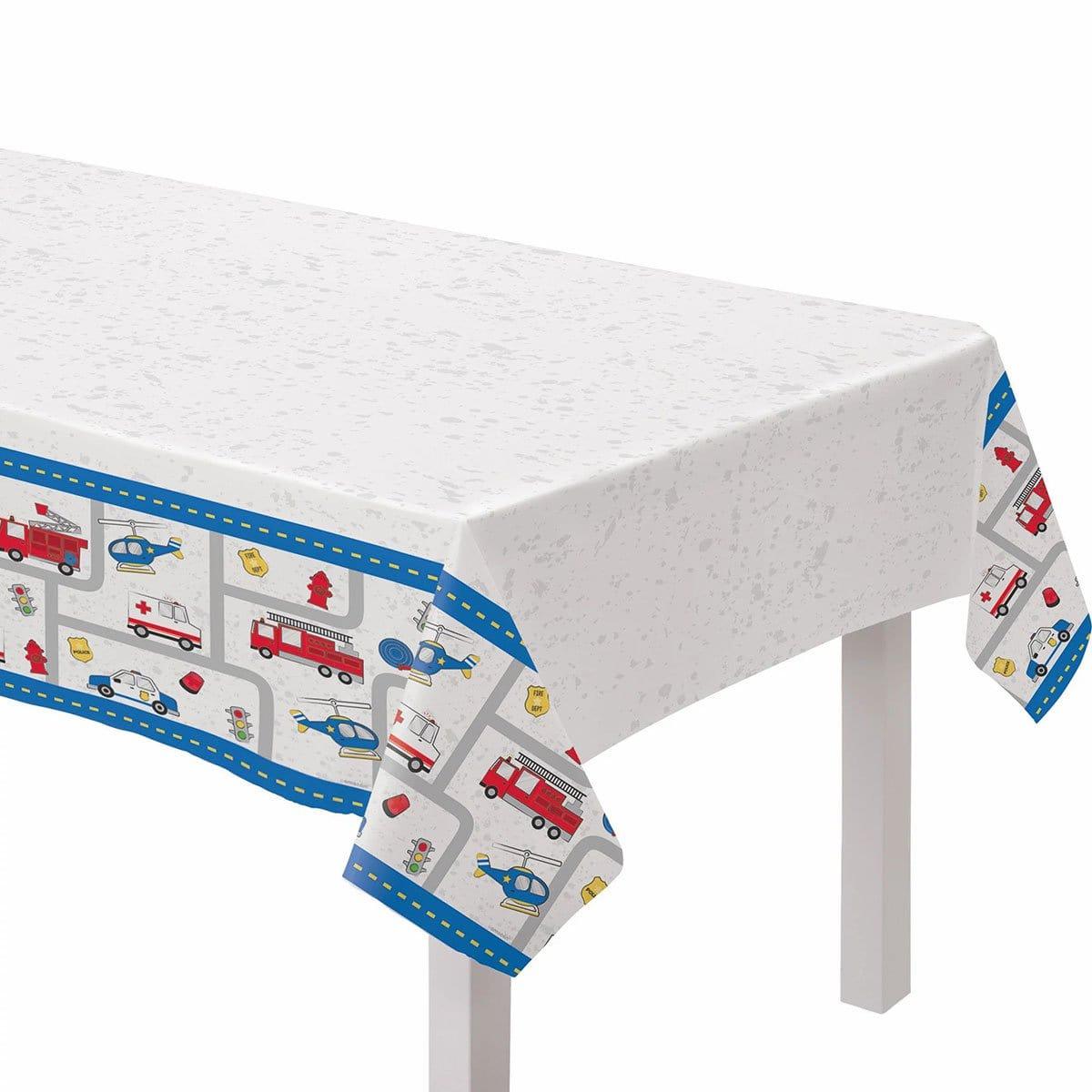 Buy Kids Birthday First Responders Tablecover sold at Party Expert