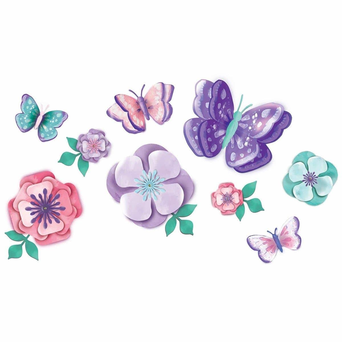 Buy Kids Birthday Flutter Party Floral Wall Decoration sold at Party Expert