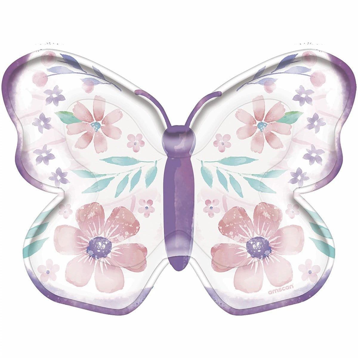 Flutter Party Shapped Plate, 8 Count | Party Supplies – Party Expert