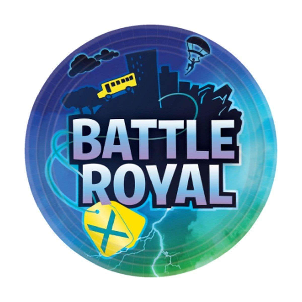 Buy Kids Birthday Fortnite Battle Royal Dinner Plates 9 inches, 8 per package sold at Party Expert