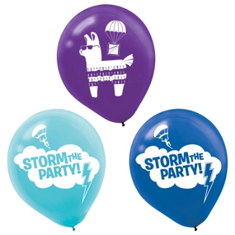 Buy Kids Birthday Fortnite Battle Royal latex balloons 12 inches, 6 per package sold at Party Expert