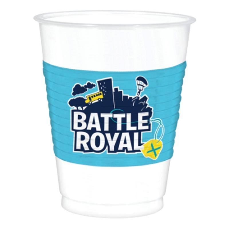 Buy Kids Birthday Fortnite Battle Royal plastic cups, 8 per package sold at Party Expert